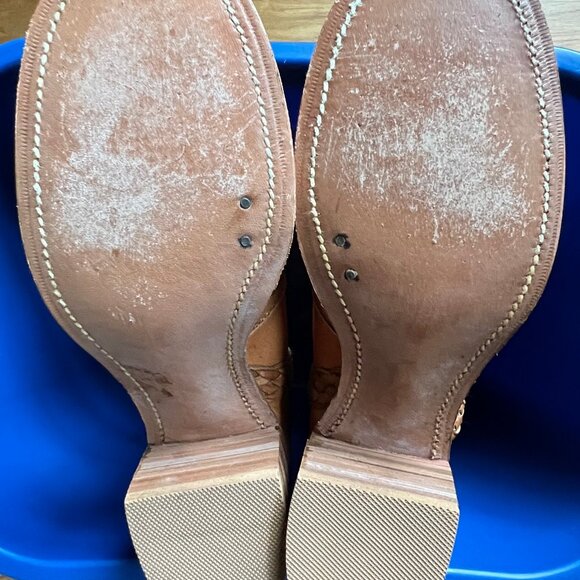 Vintage Frye western cowgirl tall boots,black label w/box womens size 7B USA. - Picture 10 of 16